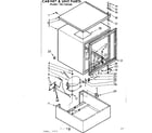 Kenmore 198726060 cabinet and unit parts diagram