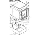 Kenmore 198726070 cabinet and unit parts diagram