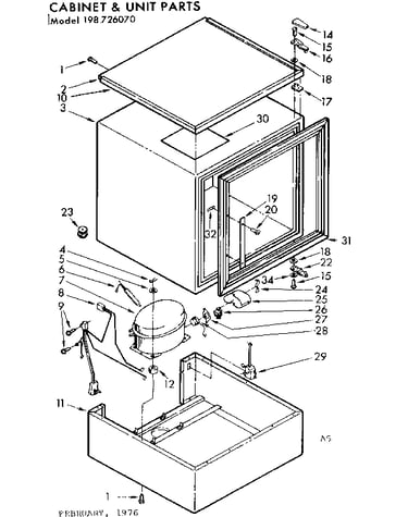 Cabinet and unit parts