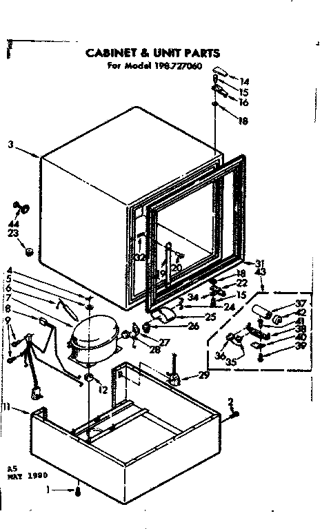 Cabinet & unit parts