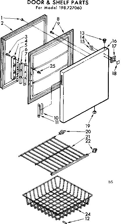 Door & shelf parts