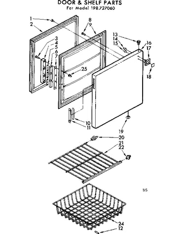Door & shelf parts