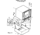 Kenmore 198727090 cabinet and unit parts diagram