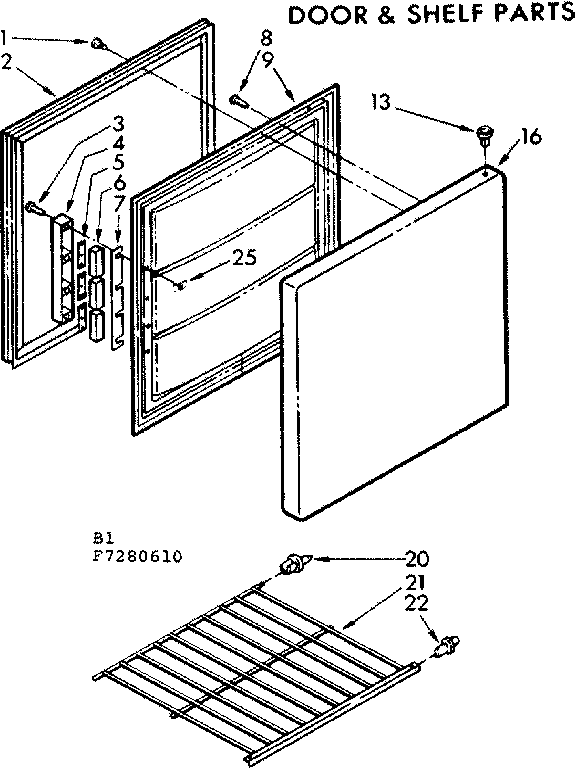 Door & shelf parts