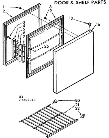 Door & shelf parts