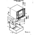 Kenmore 1987280613 cabinet & unit parts diagram
