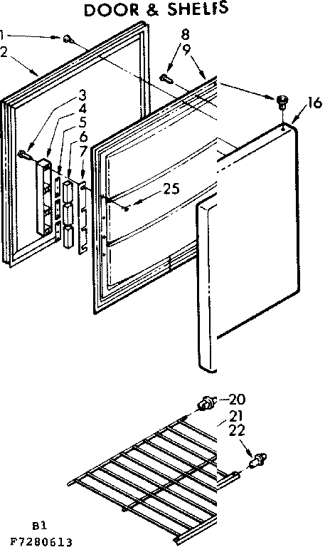 Door & shelf parts