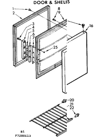 Door & shelf parts