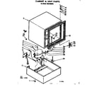 Kenmore 1987290613 cabinet parts diagram