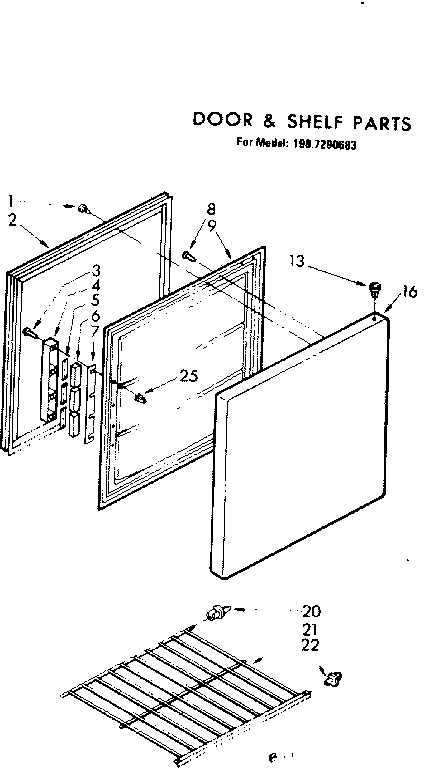 Door & shelf parts