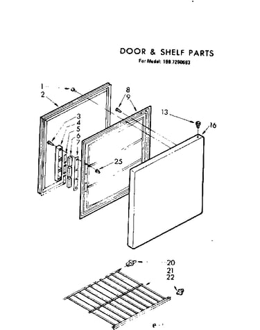 Door & shelf parts