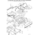 Kenmore 1987854820 evaporator, ice cutter grid and pump components diagram