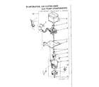 Kenmore 1987854820 evaporator ice cutter grid and pump components diagram