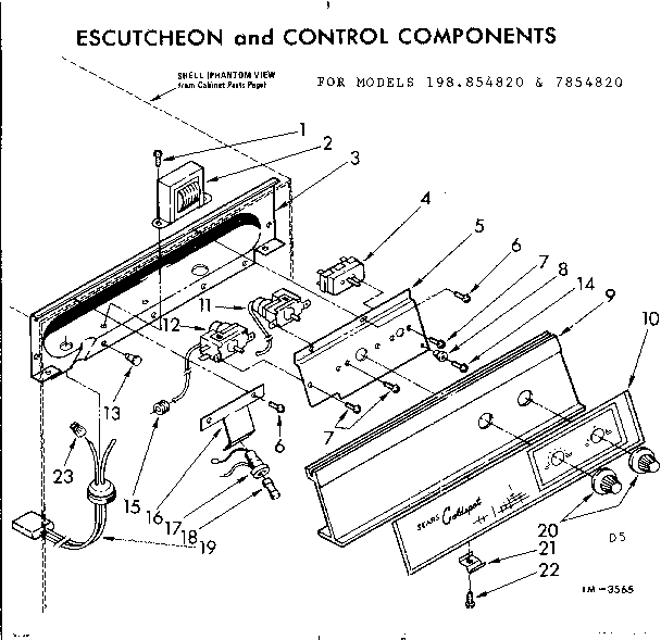 ESCUTCHEON AND CONTROL COMPONENTS