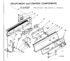 Kenmore 198854820 escutcheon and control components diagram