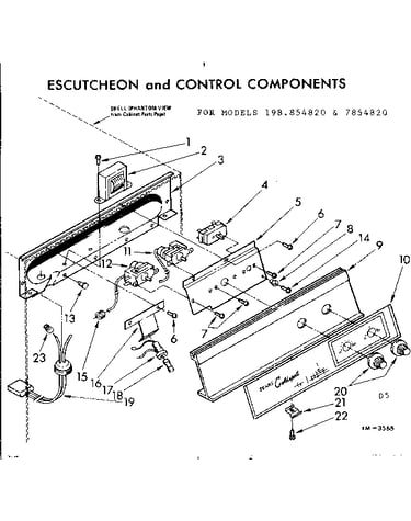 Escutcheon and control components