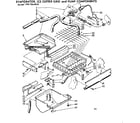 Kenmore 1987864820 evaporator, ice cutter grid & pump components diagram