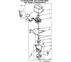 Kenmore 1987864820 evaporator, ice cutter grid & pump components diagram