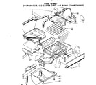 Kenmore 1987864821 evap ice cutter grid and pump components diagram