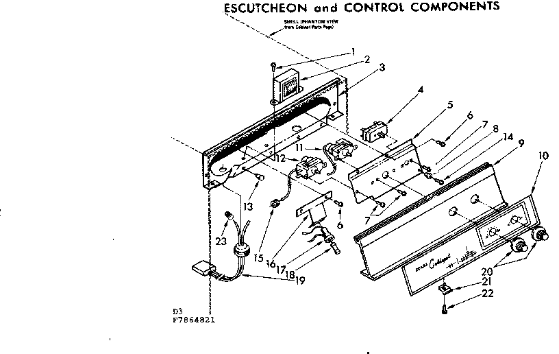 ESCUTCHEON AND CONTROL COMPONENTS