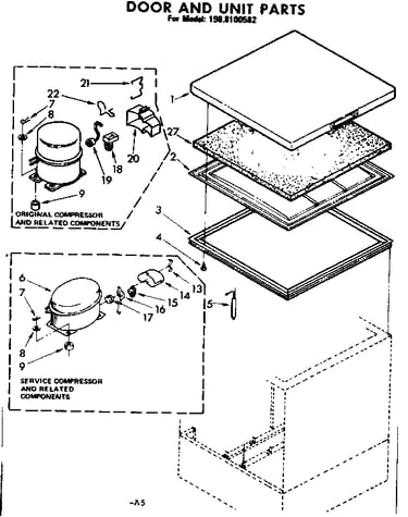 Door and unit parts