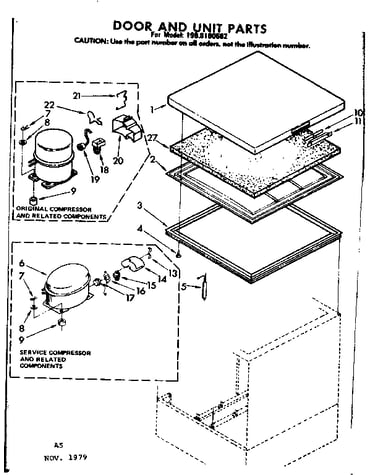 Door and unit parts