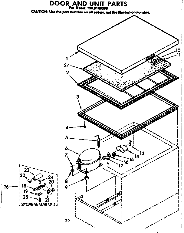 Door and unit parts