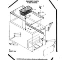 Kenmore 1988101583 cabinet parts diagram
