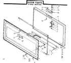 Kenmore 1988101583 door parts diagram