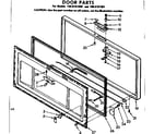 Kenmore 1988101850 door parts diagram