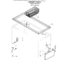 Kenmore 1988102339 cabinet parts diagram