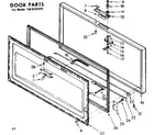 Kenmore 1988102339 door parts diagram