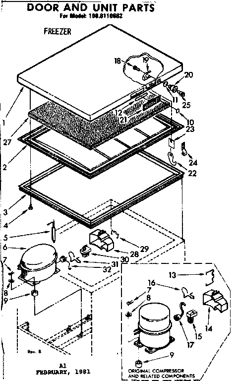 Door & unit parts