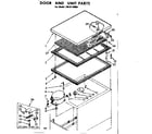 Kenmore 1988110980 door and unit parts diagram