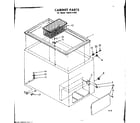 Kenmore 1988111285 cabinet parts diagram