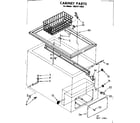 Kenmore 1988111853 cabinet parts diagram