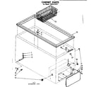 Kenmore 1988112337 cabinet parts diagram