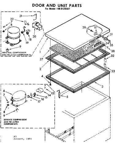 Door and unit parts