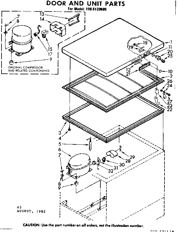Door and unit parts