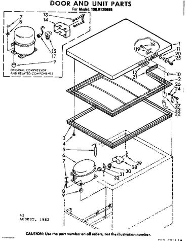 Door and unit parts