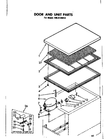 Door and unit parts