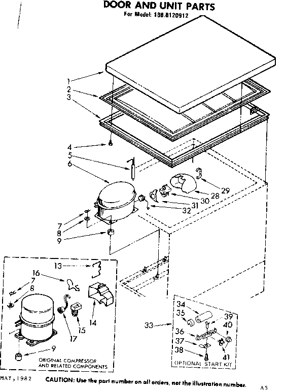 Door and unit parts