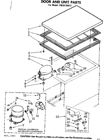Door and unit parts