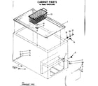 Kenmore 1988121285 cabinet parts diagram
