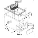 Kenmore 1988121537 cabinet parts diagram