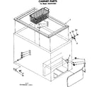 Kenmore 1988121582 cabinet parts diagram