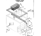 Kenmore 1988121842 cabinet parts diagram