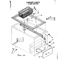 Kenmore 1988121843 cabinet parts diagram