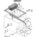 Kenmore 1988121847 cabinet parts diagram