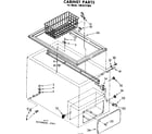 Kenmore 1988121852 cabinet parts diagram